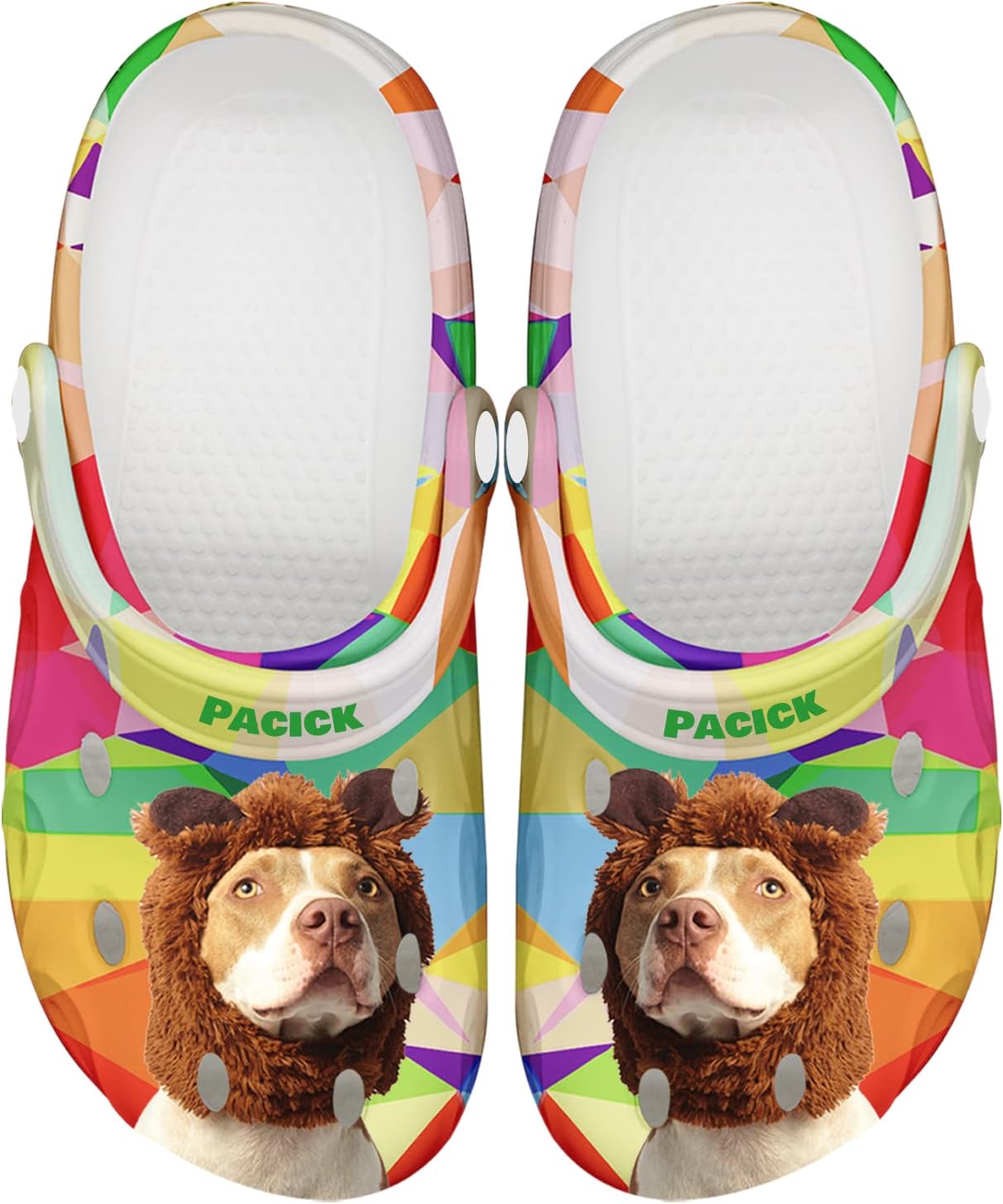 Женские и мужские сабо FolHaoth с фото и текстом, с изображением лица питомца и именем, летние тапочки, садовая обувь, с изображением кошки или собаки, индивидуальные забавные сабо, подарки для друзей, любимых или для себя, Rainbow
Женские и мужские сабо FolHaoth с фото и текстом, с изображением лица питомца и именем, летние тапочки, садовая обувь, с изображением кошки или собаки, индивидуальные забавные сабо, подарки для друзей, любимых или для себя, Rainbow