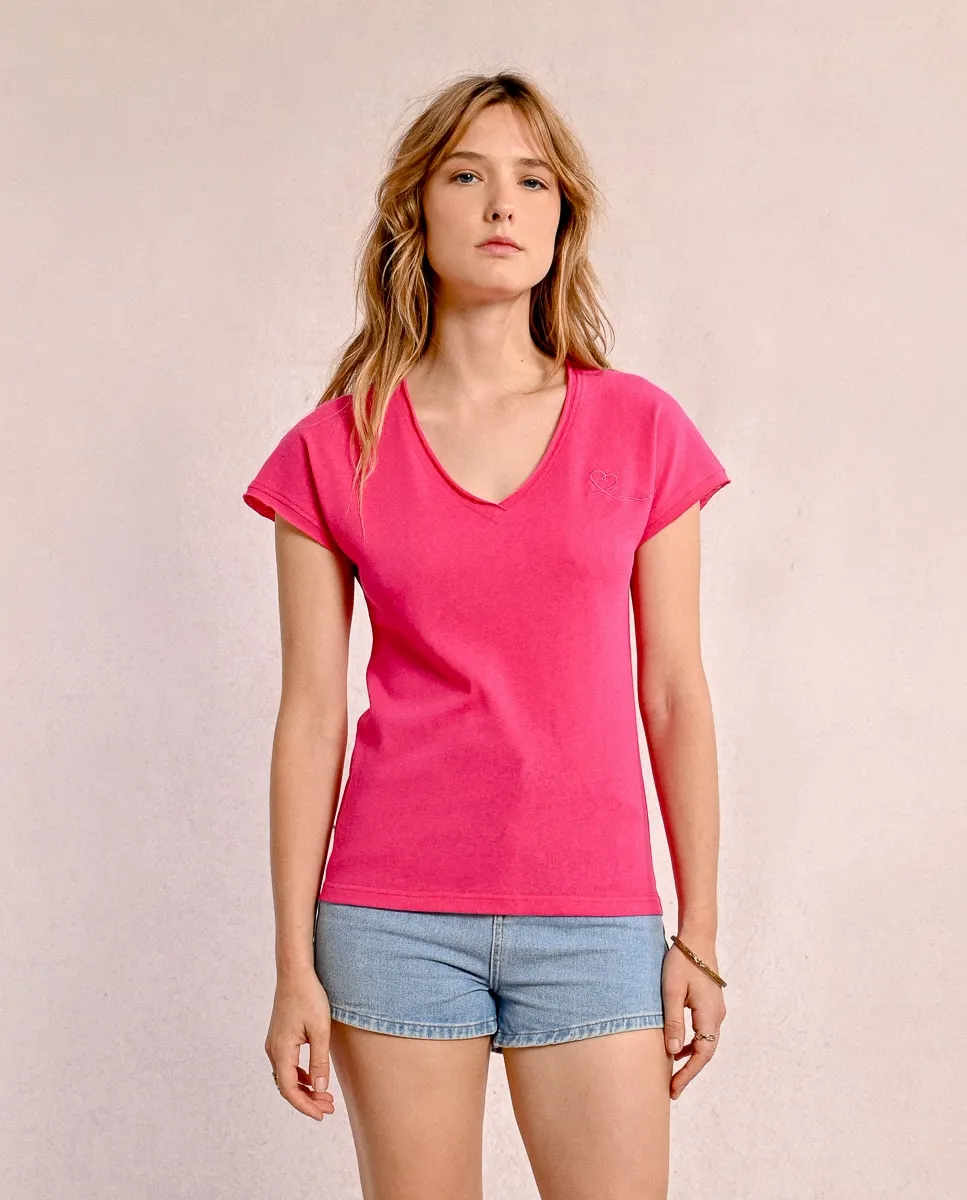 Женская футболка с короткими рукавами и V-образным вырезом Molly Bracken, розовый
Женская футболка с короткими рукавами и V-образным вырезом Molly Bracken, розовый