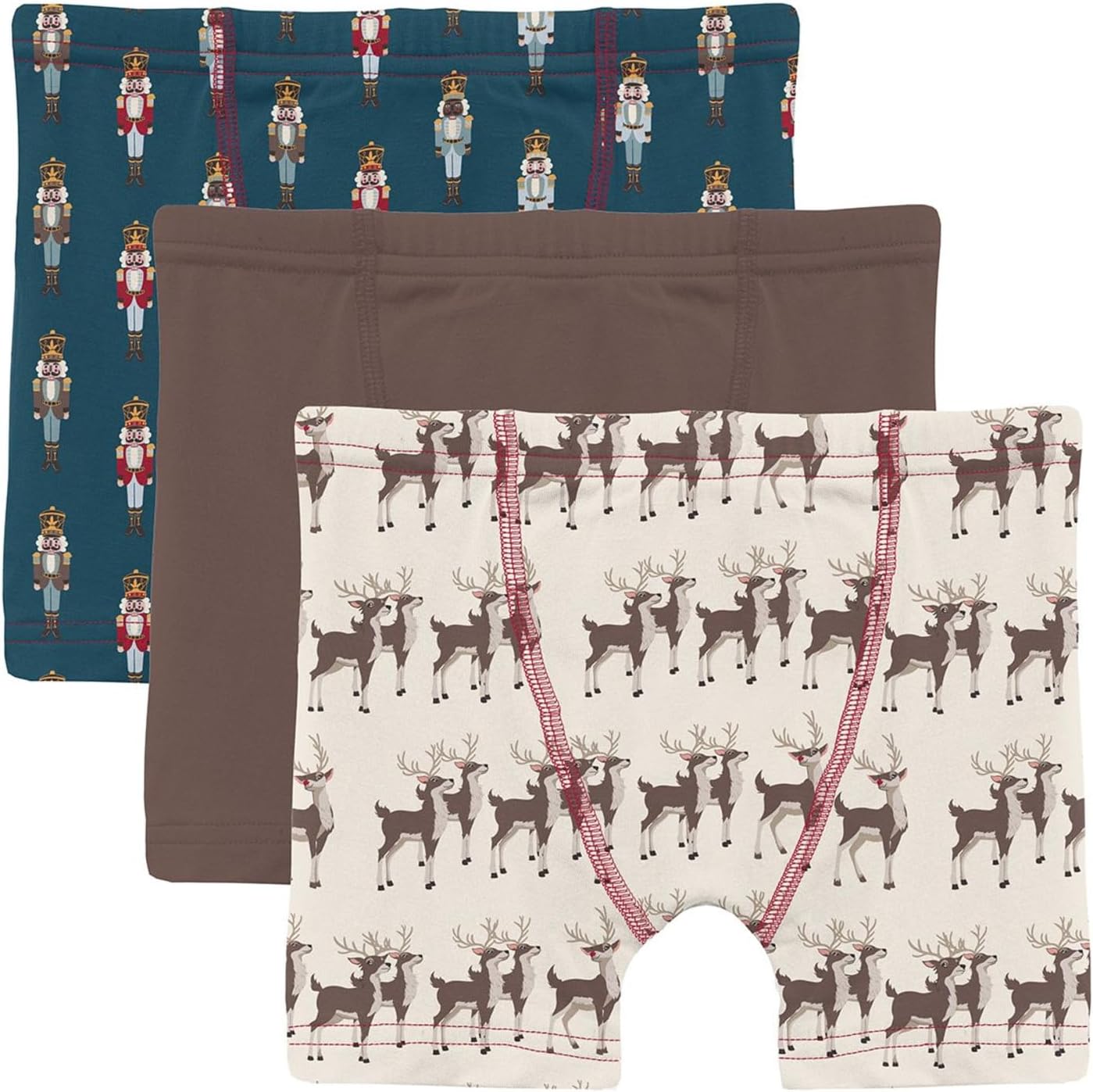 Боксеры Kickee Pants Kids Print Boxer Brief Set of 3, цвет Peacock Nutcrackers/Coffee/Natural Rudolph 1
Боксеры Kickee Pants Kids Print Boxer Brief Set of 3, цвет Peacock Nutcrackers/Coffee/Natural Rudolph 1