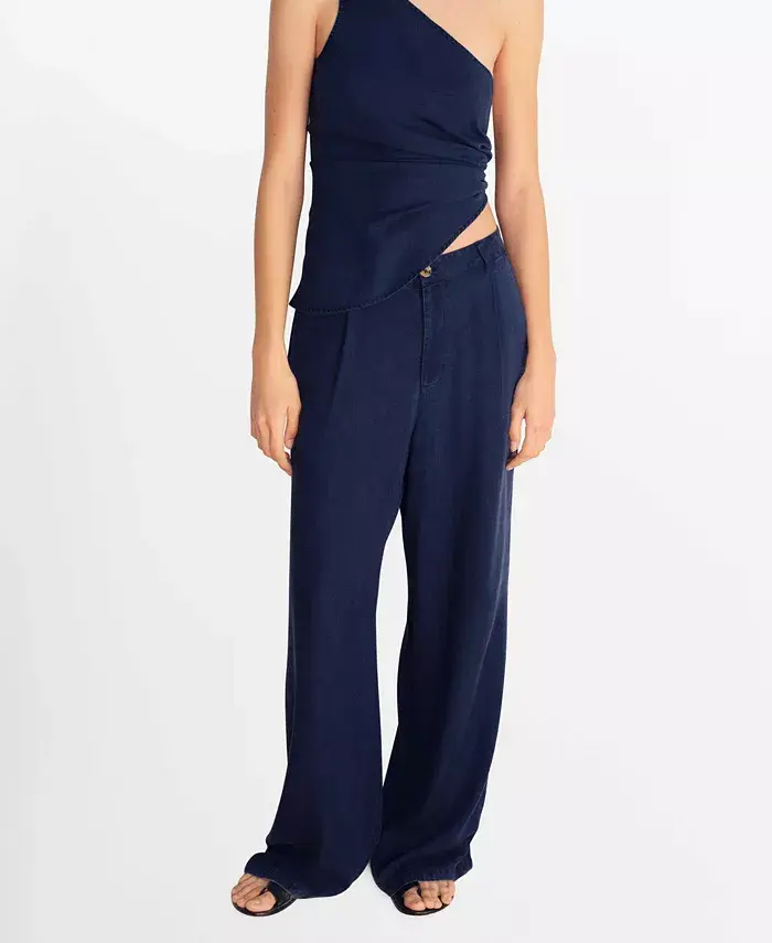 Женские брюки из лиоцелла с эффектом денима MANGO, синий
Женские брюки из лиоцелла с эффектом денима MANGO, синий