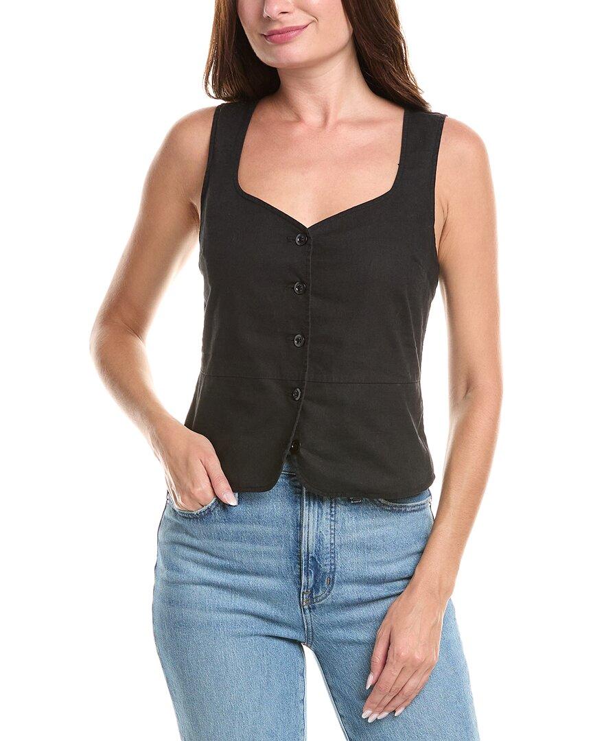 Майкл Старс Жилет на пуговицах из медового льняного микса Michael Stars, черный
Майкл Старс Жилет на пуговицах из медового льняного микса Michael Stars, черный