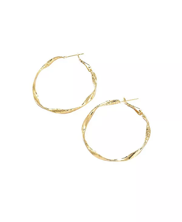 Женские серьги-кольца с закрученным стержнем Sohi, gold
Женские серьги-кольца с закрученным стержнем Sohi, gold