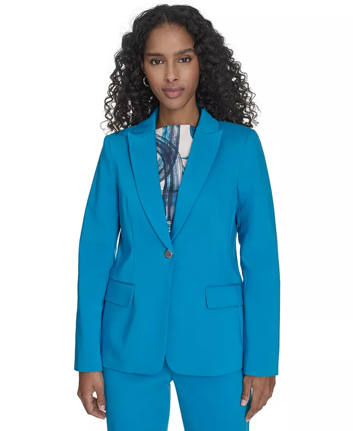 Женская куртка из хлопковой смеси на одной пуговице Calvin Klein, синий
Женская куртка из хлопковой смеси на одной пуговице Calvin Klein, синий