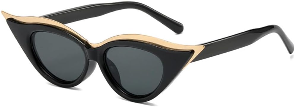 Модные солнцезащитные очки «кошачий глаз» для женщин, маленькая оправа, металлическая отделка, мужские солнцезащитные очки, очки для мужчин с защитой от УФ-излучения UV400 TYUVIVO, Black Gray
Модные солнцезащитные очки «кошачий глаз» для женщин, маленькая оправа, металлическая отделка, мужские солнцезащитные очки, очки для мужчин с защитой от УФ-излучения UV400 TYUVIVO, Black Gray