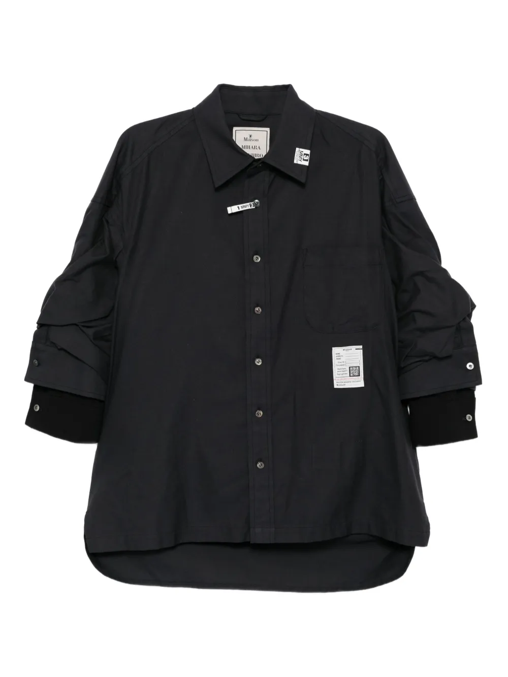 Рубашка со сборками Maison Mihara Yasuhiro, черный
Рубашка со сборками Maison Mihara Yasuhiro, черный