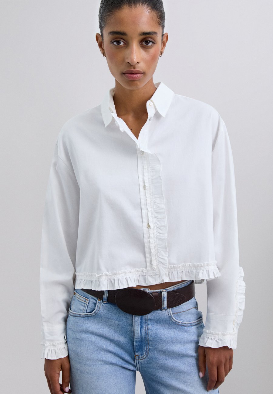 Блуза Scalpers Button-down blouse, White
Блуза Scalpers Button-down blouse, White