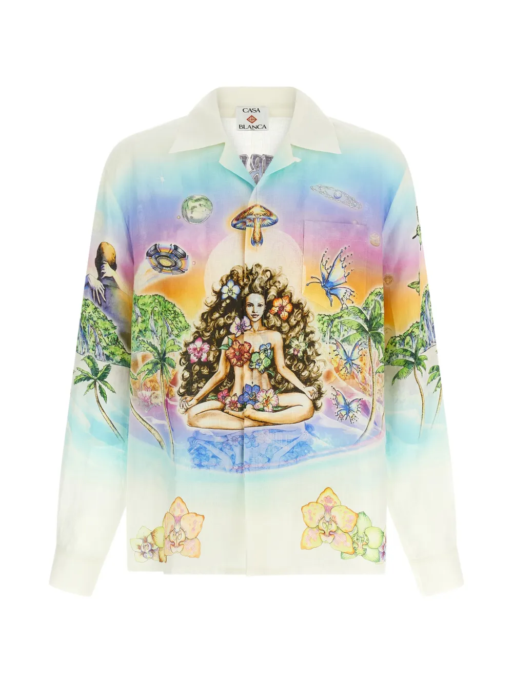 Рубашка с принтом Casablanca, бежевый
Рубашка с принтом Casablanca, бежевый