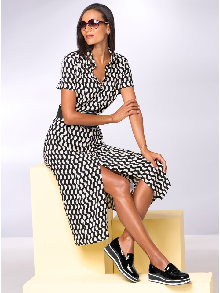 Платье с принтом черного и экрю цвета Heine
Платье с принтом черного и экрю цвета Heine