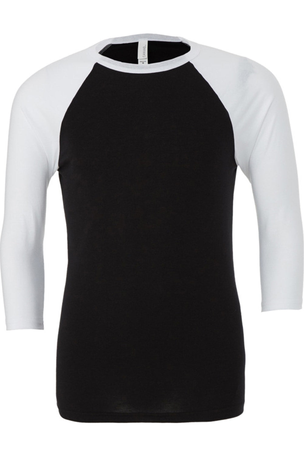 Мужская бейсбольная футболка с рукавом 3/4 из холста BELLA + CANVAS, черный/белый
Мужская бейсбольная футболка с рукавом 3/4 из холста BELLA + CANVAS, черный/белый