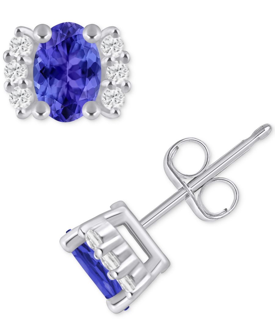 Серьги-гвоздики в оправе из 10-каратного золота с изумрудами (1 карат) и бриллиантами (1/6 карата) Macy's, Tanzanite White Gold
Серьги-гвоздики в оправе из 10-каратного золота с изумрудами (1 карат) и бриллиантами (1/6 карата) Macy's, Tanzanite White Gold