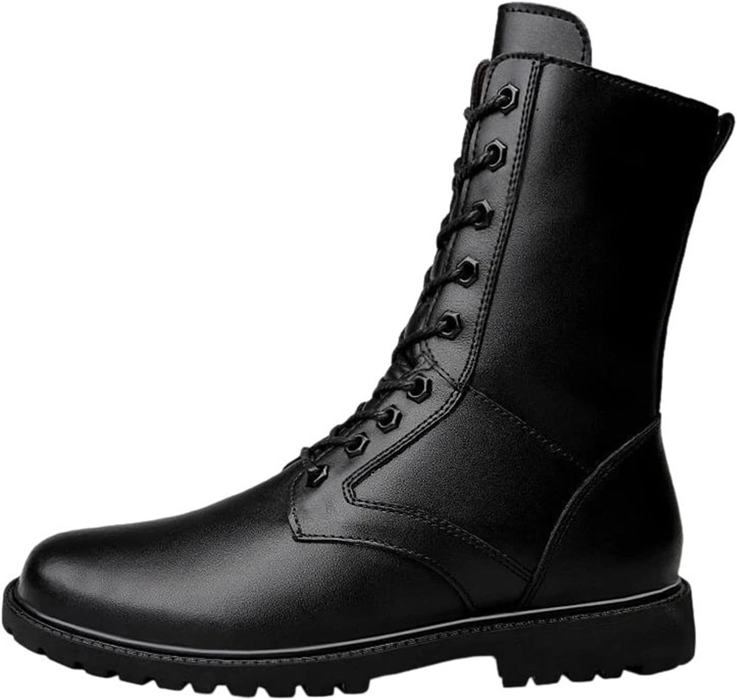 Зимние мужские ботинки на высокой подошве тактического стиля, кожаные с молнией, обувь для улицы, большие размеры, удобные ботинки Generic, черный
Зимние мужские ботинки на высокой подошве тактического стиля, кожаные с молнией, обувь для улицы, большие размеры, удобные ботинки Generic, черный