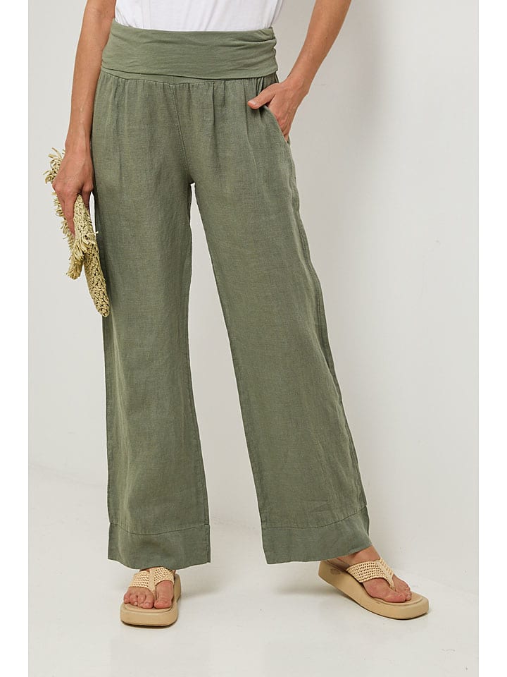 Тканевые брюки Lin Passion, хаки
Тканевые брюки Lin Passion, хаки