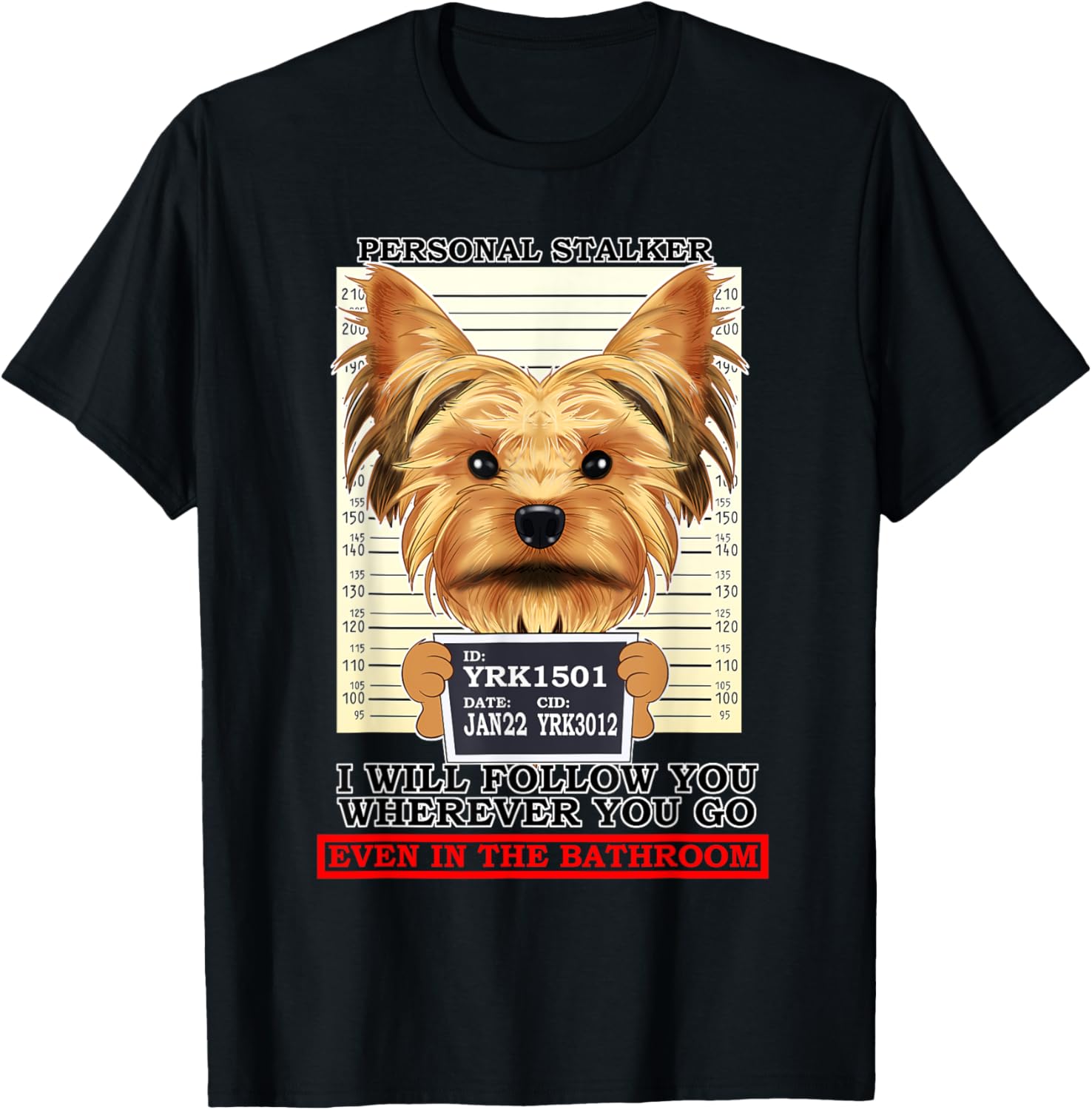 Футболка Personal Stalker Yorkshire Terrier Yorkie, черная (black 19-3911tcx), размер S Yorkshire Terrier Gifts & Dog Jail Mugshot Gifts
Футболка Personal Stalker Yorkshire Terrier Yorkie, черная (black 19-3911tcx), размер S Yorkshire Terrier Gifts & Dog Jail Mugshot Gifts