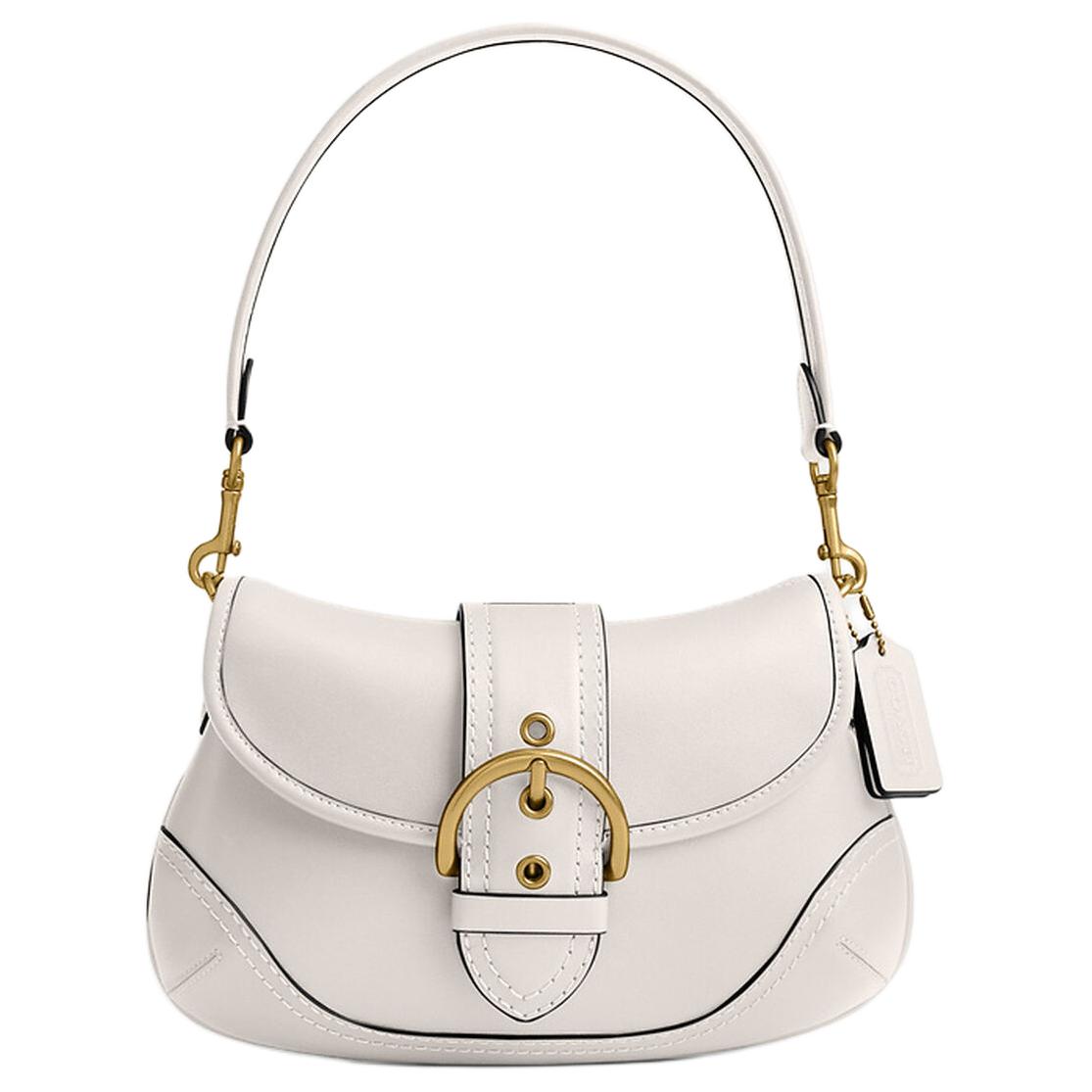 COACH Сумка через плечо из переработанной кожи среднего размера женская меловая
COACH Сумка через плечо из переработанной кожи среднего размера женская меловая