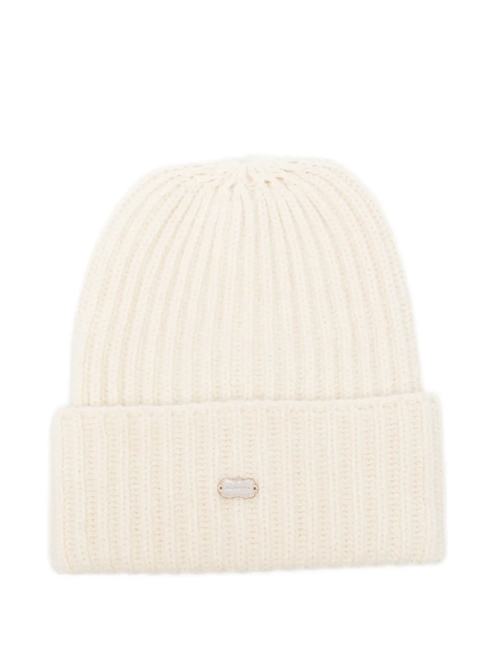 Шапка бини в рубчик с логотипом Agnona, нейтральный
Шапка бини в рубчик с логотипом Agnona, нейтральный