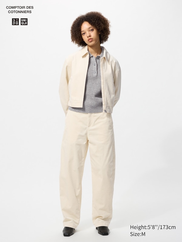 Вельветовые брюки с изогнутым кроем (удлиненные) Uniqlo, 01 off white
Вельветовые брюки с изогнутым кроем (удлиненные) Uniqlo, 01 off white
