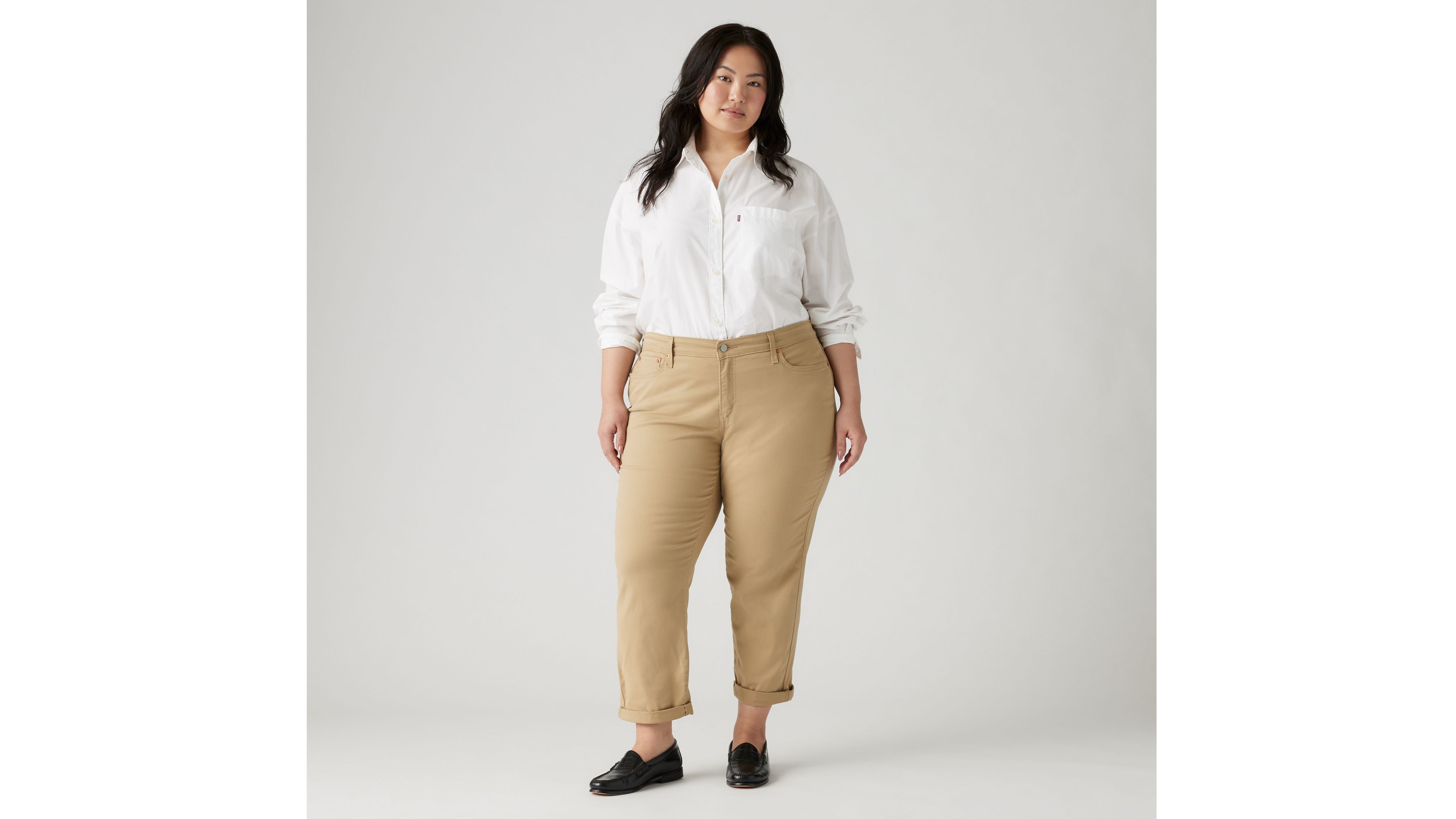 Женские джинсы бойфренды со средней посадкой (размер плюс) Levi's, цвет Unbasic Khaki - White
Женские джинсы бойфренды со средней посадкой (размер плюс) Levi's, цвет Unbasic Khaki - White