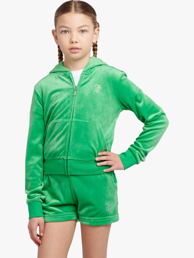 Детская худи с молнией и стразами Juicy Couture, Green Bee
Детская худи с молнией и стразами Juicy Couture, Green Bee