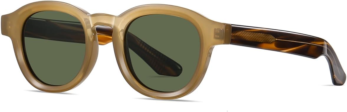 Солнцезащитные очки в стиле ретро, круглые, женские, с дужками из ацетата Tr90, поляризованные, мужские, с защитой от УФ-излучения UV400, унисекс weiyuchen, Brown With Green
Солнцезащитные очки в стиле ретро, круглые, женские, с дужками из ацетата Tr90, поляризованные, мужские, с защитой от УФ-излучения UV400, унисекс weiyuchen, Brown With Green