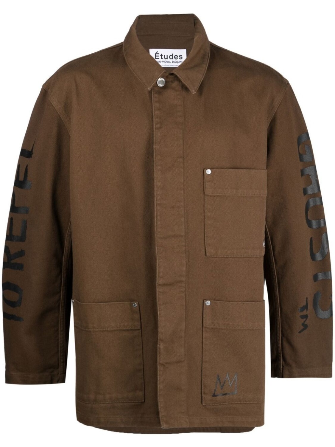 Etudes джинсовая куртка с графичным принтом, коричневый 
Etudes джинсовая куртка с графичным принтом, коричневый