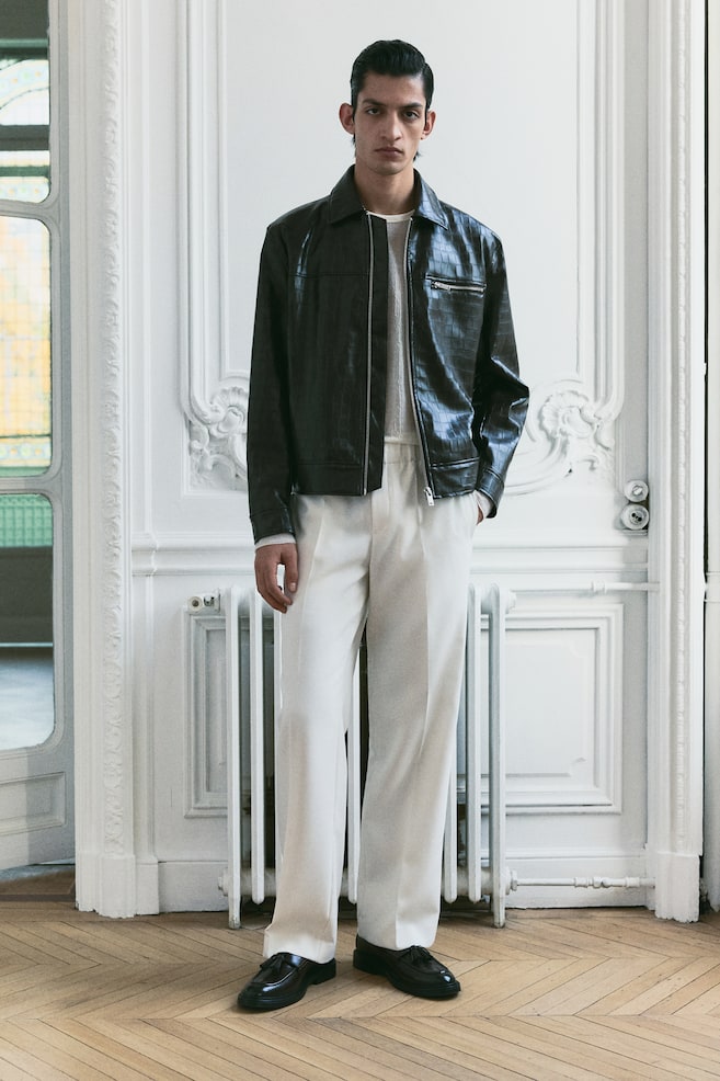 Брюки прямого кроя H&M, белый
Брюки прямого кроя H&M, белый