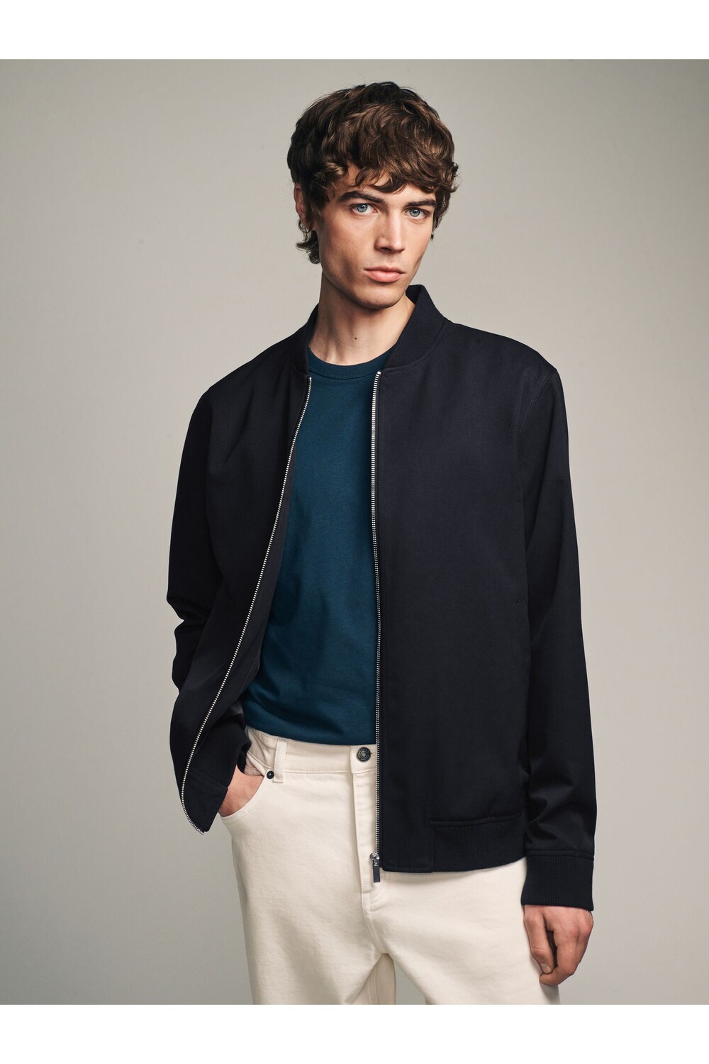 Умная куртка бомбер Next, синий 
Умная куртка бомбер Next, синий