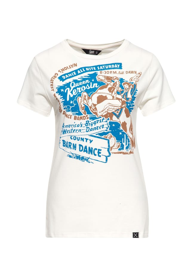 Футболка с мотивом вестерн barn dance Queen Kerosin, экрю
Футболка с мотивом вестерн barn dance Queen Kerosin, экрю