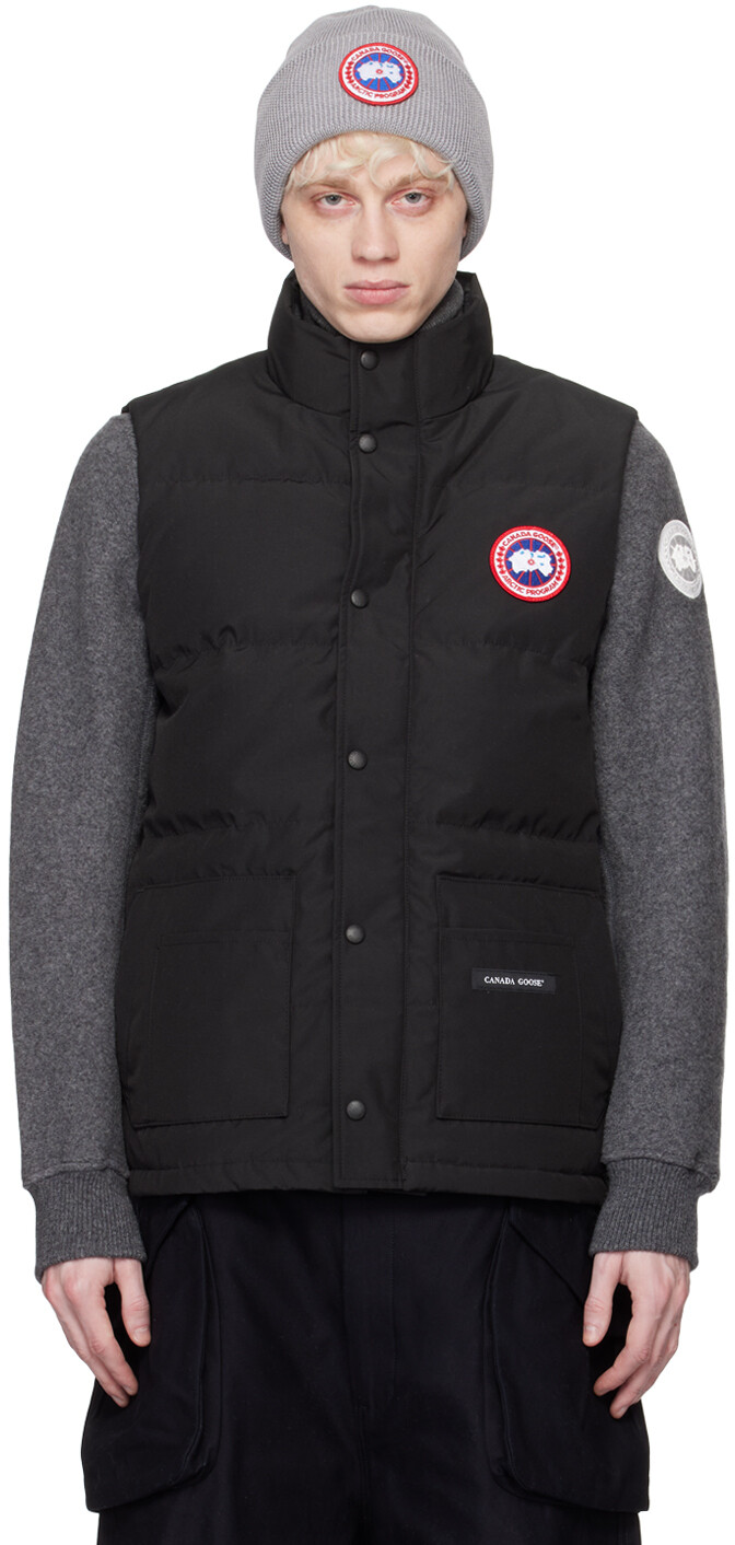 Черный пуховик Freestyle Crew Canada Goose 
Черный пуховик Freestyle Crew Canada Goose