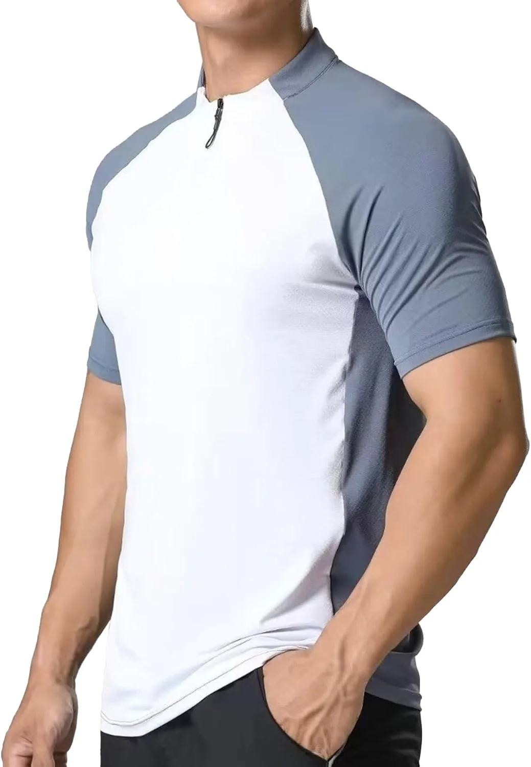 Мужская футболка-поло 1/4 молнии Moisture-Wicking с коротким рукавом Slim Fit Maiyifu-GJ
Мужская футболка-поло 1/4 молнии Moisture-Wicking с коротким рукавом Slim Fit Maiyifu-GJ