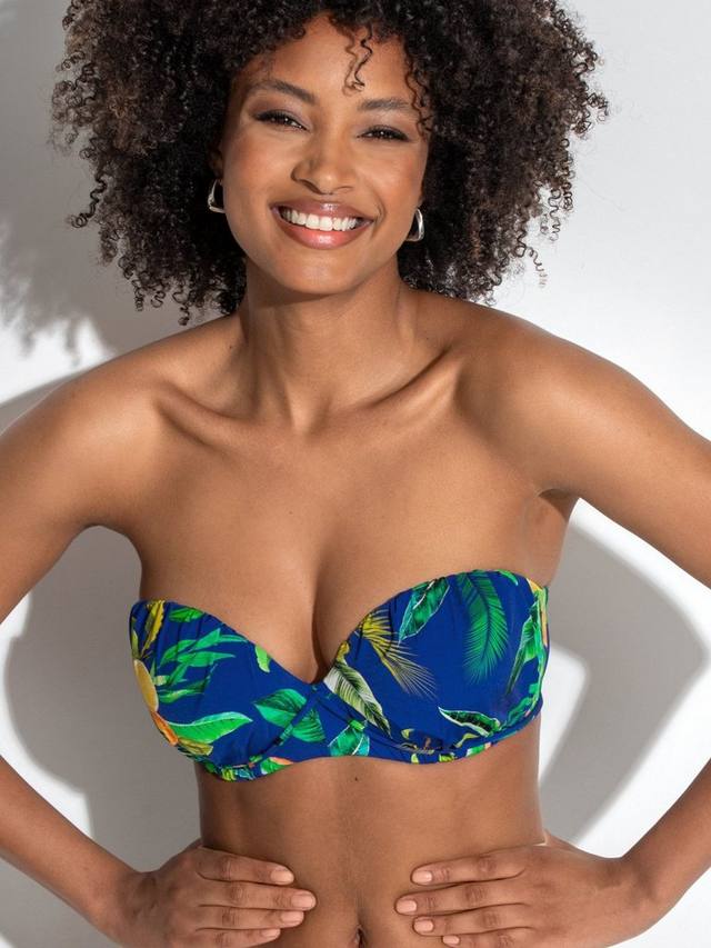 Топ бикини Santa Cruz без бретелей с легкой поролоновой чашкой и косточками Pour Moi, Blue/Multi
Топ бикини Santa Cruz без бретелей с легкой поролоновой чашкой и косточками Pour Moi, Blue/Multi