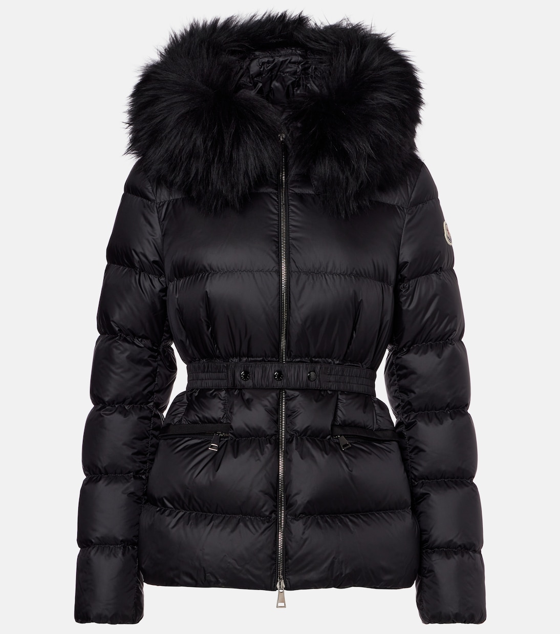 Пуховик Boed с отделкой из овчины Moncler, черный
Пуховик Boed с отделкой из овчины Moncler, черный