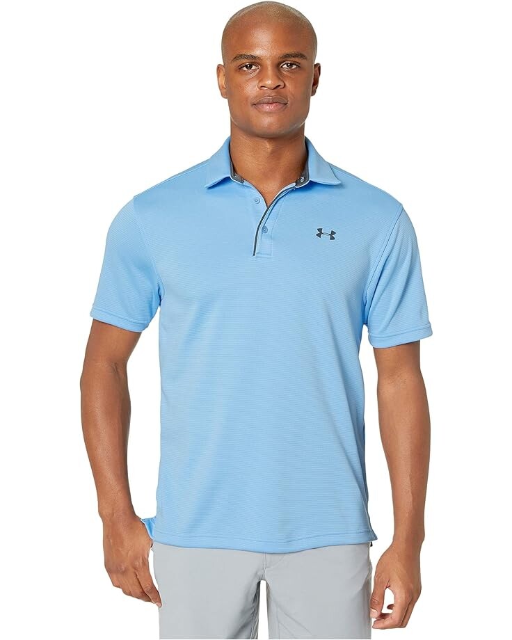 Поло Under Armour Golf Tech, цвет Carolina Blue/Pitch Gray 
Поло Under Armour Golf Tech, цвет Carolina Blue/Pitch Gray