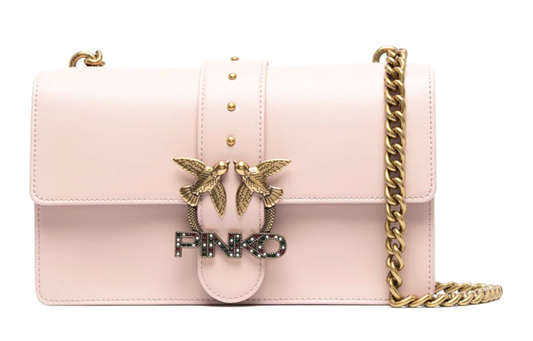 PINKO Кожаная сумка через плечо женская розовая
PINKO Кожаная сумка через плечо женская розовая