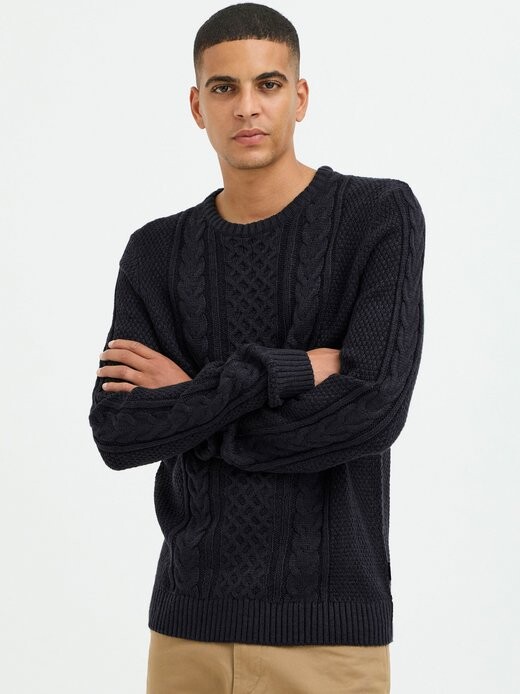 Вязаный свитер-бюстгальтер-свитер Blend, черный
Вязаный свитер-бюстгальтер-свитер Blend, черный