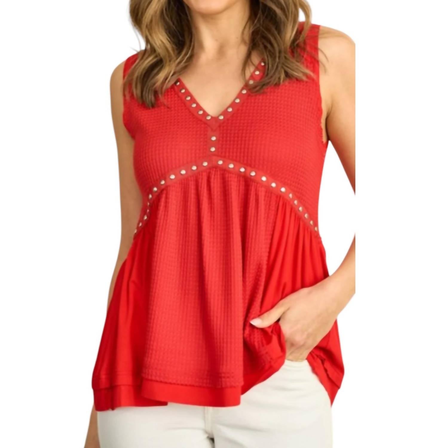 Топ Summer Love в красном цвете Haptics
Топ Summer Love в красном цвете Haptics