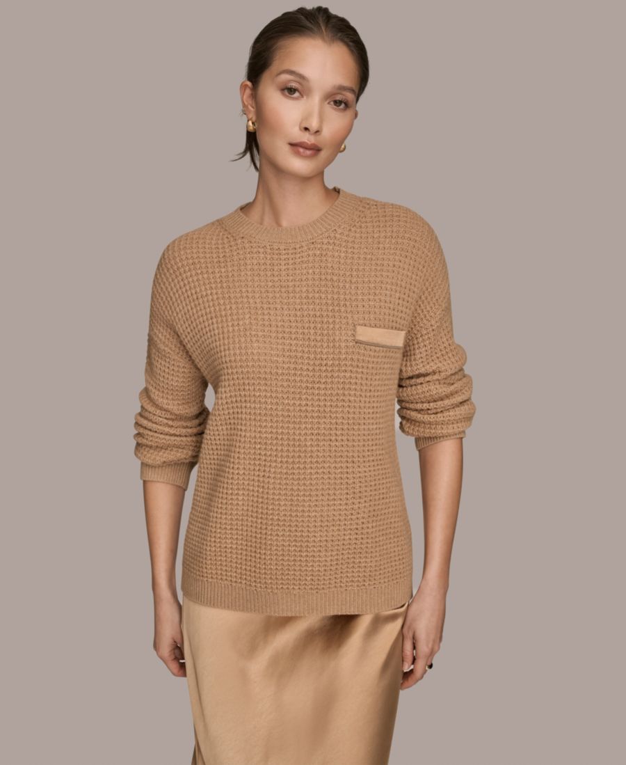 Женский свитер с длинными рукавами и вафельной вязкой Donna Karan Weekend, Fawn Heather/Silver
Женский свитер с длинными рукавами и вафельной вязкой Donna Karan Weekend, Fawn Heather/Silver