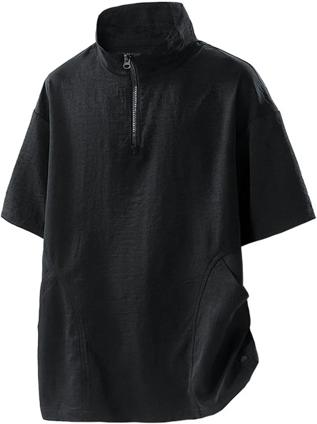 Футболка для мужчин Quarter Zip Stand Collar с коротким рукавом, Loose Color Block, Quick Dry
Футболка для мужчин Quarter Zip Stand Collar с коротким рукавом, Loose Color Block, Quick Dry