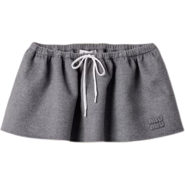 Юбка на кулиске MIU MIU, серый
Юбка на кулиске MIU MIU, серый