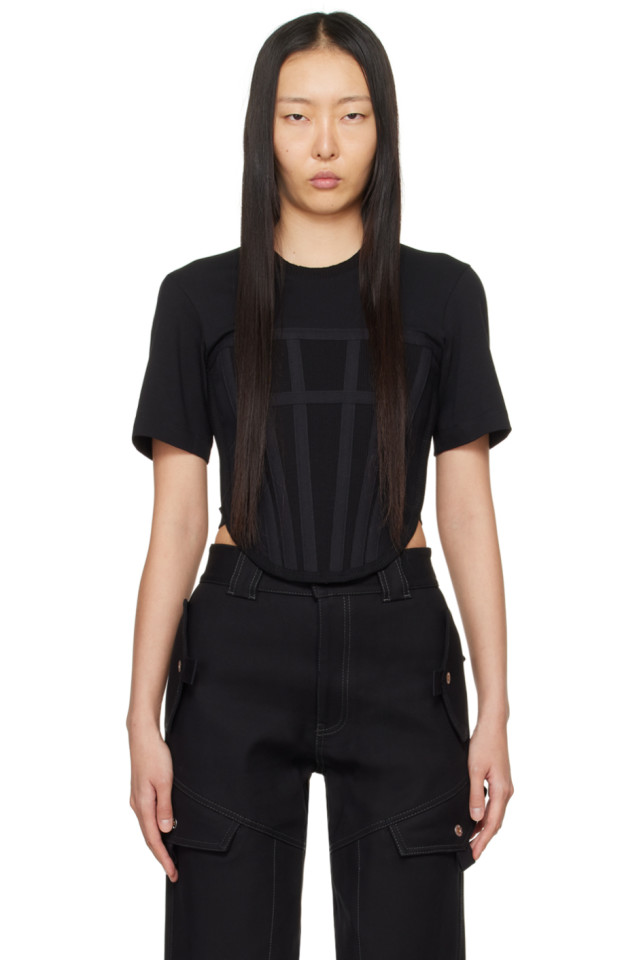 Корсетная футболка Dion Lee, черный
Корсетная футболка Dion Lee, черный