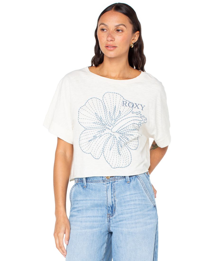 Укороченная хлопковая футболка с цветочным принтом для подростков Roxy, Egret, Белый, Укороченная хлопковая футболка с цветочным принтом для подростков Roxy, Egret
Укороченная хлопковая футболка с цветочным принтом для подростков Roxy, Egret, Белый, Укороченная хлопковая футболка с цветочным принтом для подростков Roxy, Egret