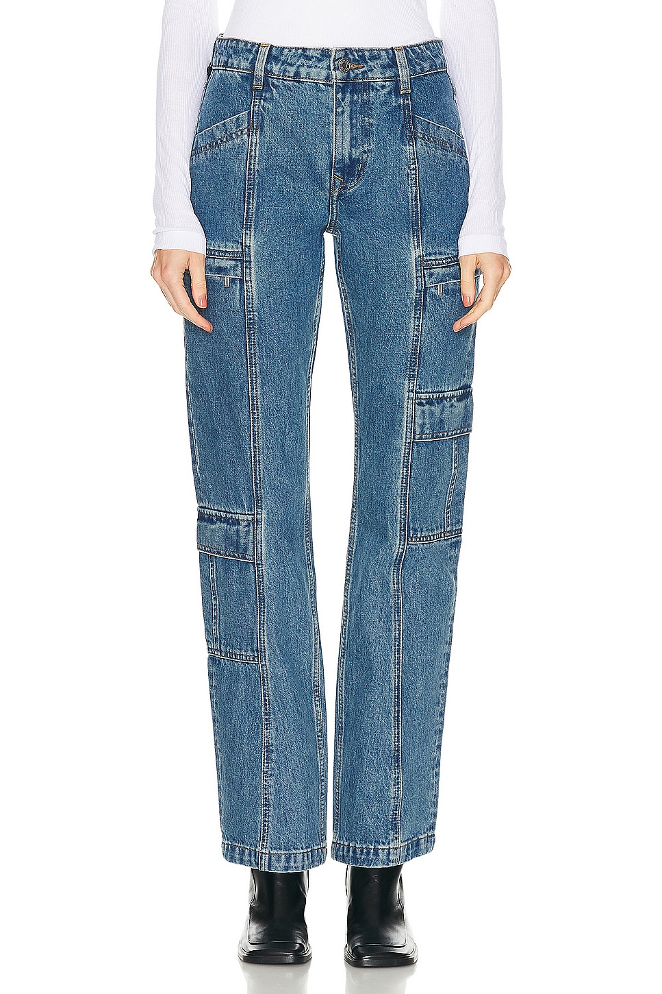 Naomi Low Rise Slim Cargo Джинсы Grlfrnd, Inwood Hill
Naomi Low Rise Slim Cargo Джинсы Grlfrnd, Inwood Hill