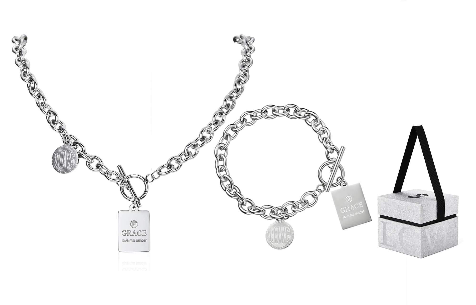 Титановая стальная цепь унисекс Zeroline, 【Gift Box】Puppy Tag Necklace + Bracelet
Титановая стальная цепь унисекс Zeroline, 【Gift Box】Puppy Tag Necklace + Bracelet