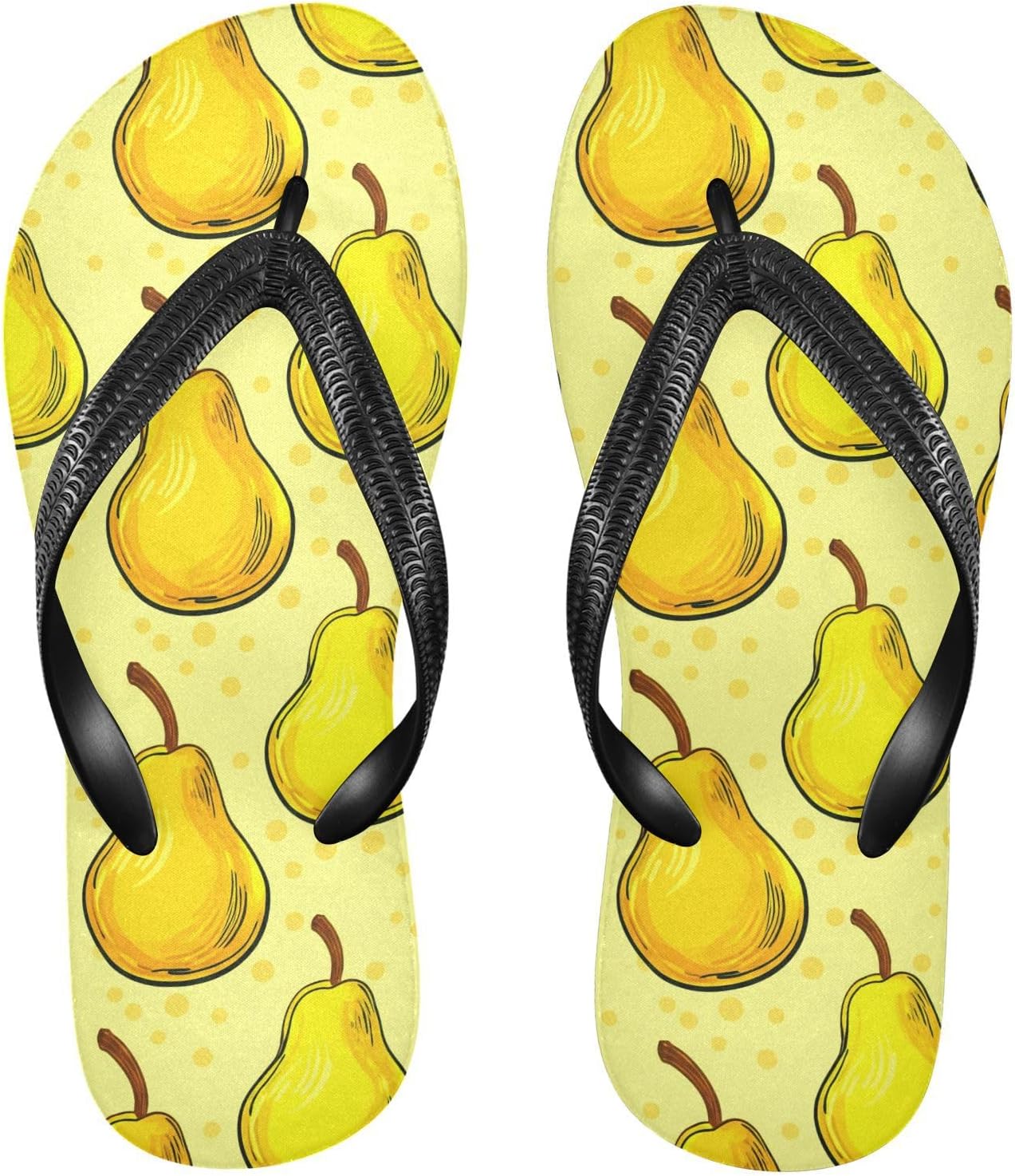 Мультяшные желтые шлепанцы-грушки, пляжные шлепки, резиновые нескользящие летние тапочки для мужчин и женщин для ходьбы Sinestour
Мультяшные желтые шлепанцы-грушки, пляжные шлепки, резиновые нескользящие летние тапочки для мужчин и женщин для ходьбы Sinestour