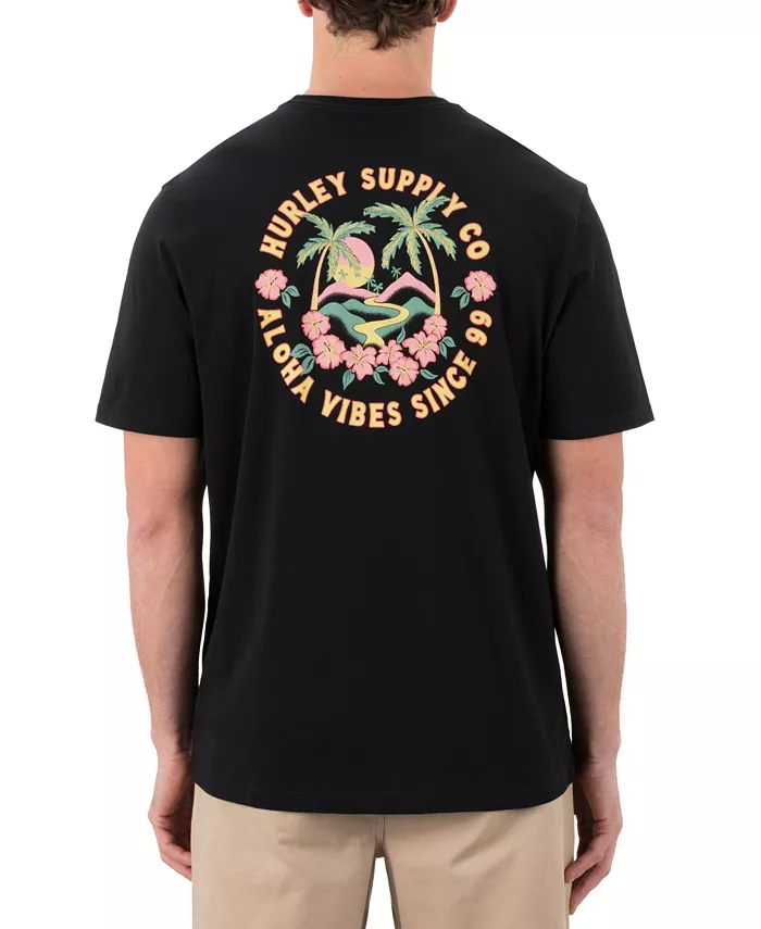 Мужская футболка с коротким рукавом Hawaiian Island Hurley, черный
Мужская футболка с коротким рукавом Hawaiian Island Hurley, черный