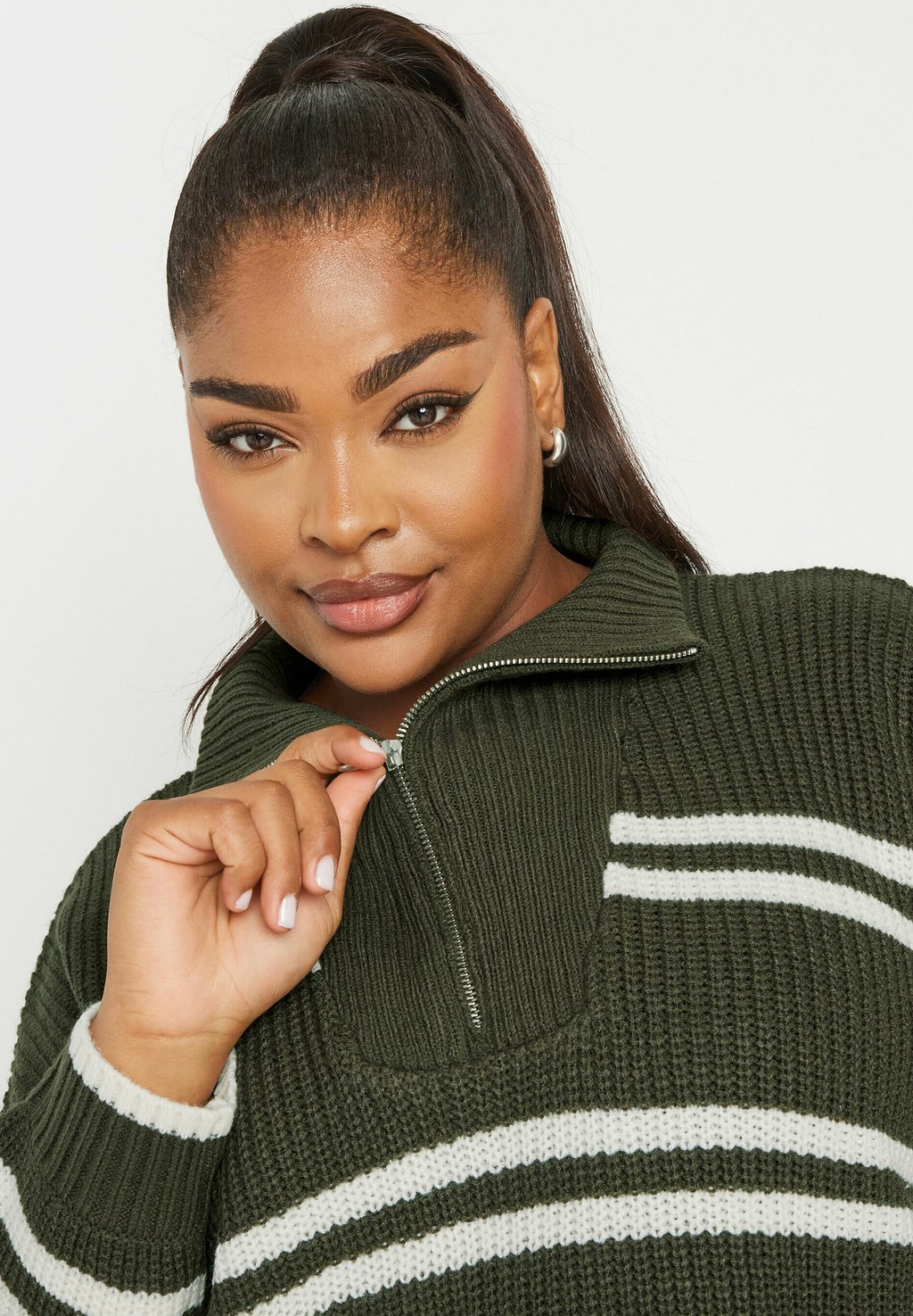 Джемпер STRIPE QUARTER ZIP Yours Clothing, хаки
Джемпер STRIPE QUARTER ZIP Yours Clothing, хаки