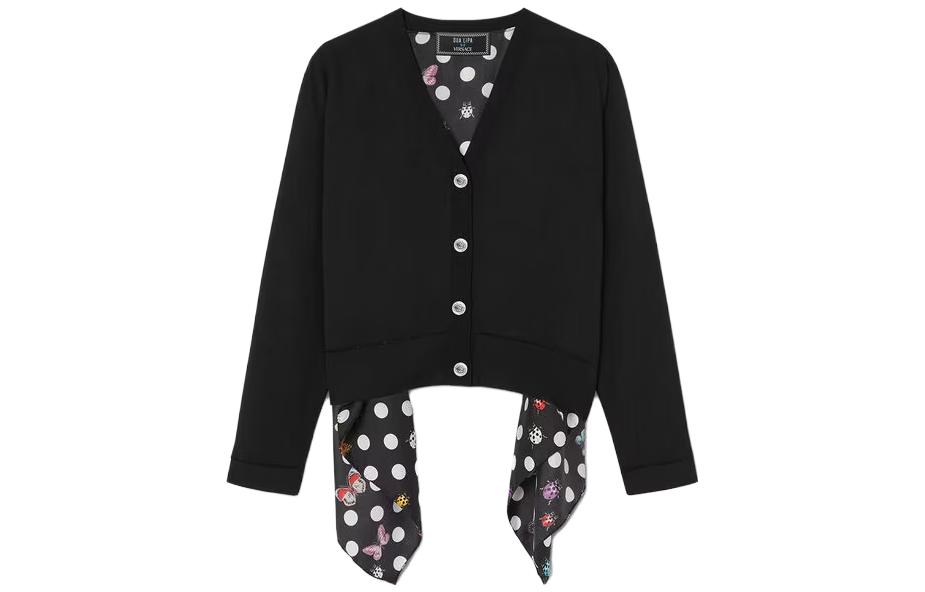 Кардиган X Dua Lipa Butterflies Medusa с контрастными вставками VERSACE, черный
Кардиган X Dua Lipa Butterflies Medusa с контрастными вставками VERSACE, черный