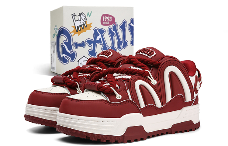 Q-AND Кроссовки для скейтбординга унисекс в стиле свэг бело-бордовые, цвет White Burgundy
Q-AND Кроссовки для скейтбординга унисекс в стиле свэг бело-бордовые, цвет White Burgundy