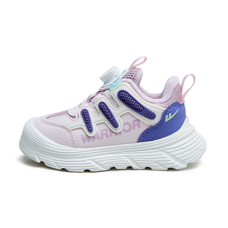 Устойчивые к скольжению, износостойкие, утепленные низкие детские повседневные кроссовки Warrior розово-фиолетовые с флисовой подкладкой
Устойчивые к скольжению, износостойкие, утепленные низкие детские повседневные кроссовки Warrior розово-фиолетовые с флисовой подкладкой