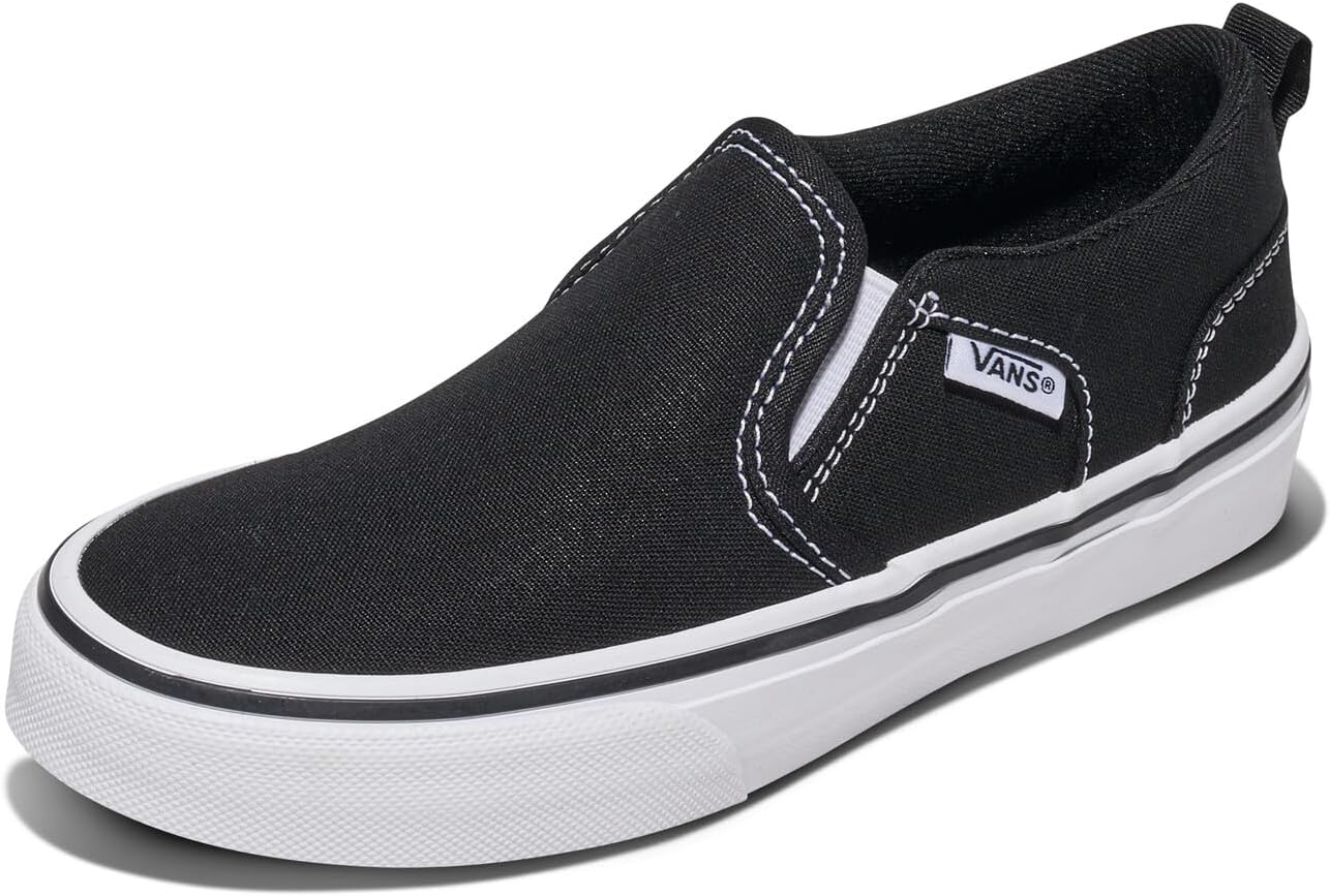 Кеды Vans Asher без шнурков для детей и подростков, белый/черный
Кеды Vans Asher без шнурков для детей и подростков, белый/черный