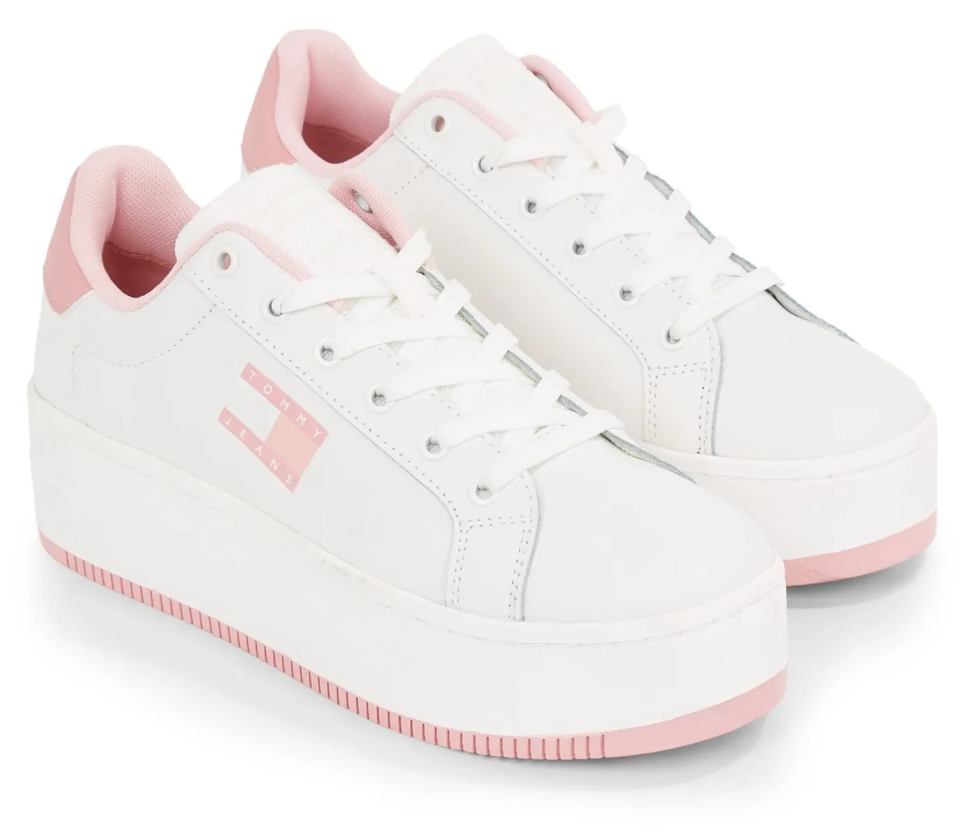 Кроссовки на платформе Tommy Jeans "TJW FLATFORM ESS", повседневная обувь, полуботинки, туфли на шнуровке с мягким краем голенища, розовый
Кроссовки на платформе Tommy Jeans "TJW FLATFORM ESS", повседневная обувь, полуботинки, туфли на шнуровке с мягким краем голенища, розовый